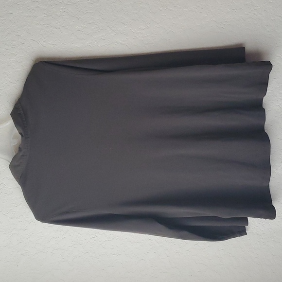 Avenue plus size ribbed long sleeve lace up olive green top 22/24 - Picture 3 of 5